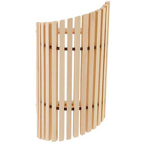 Абажур липа настенный для бани в парную косой 450х230х170