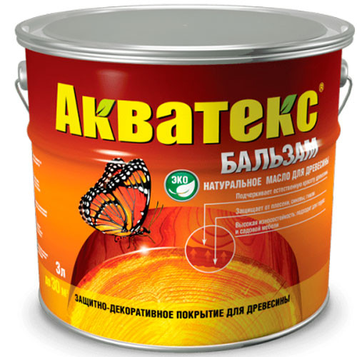 Масло для древесины Акватекс Бальзам Иней 2.2 л.