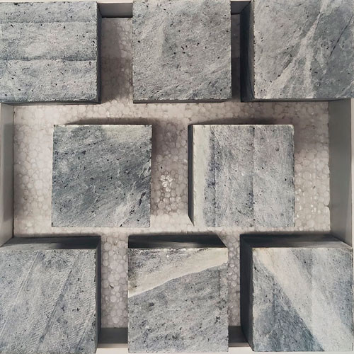 Камень для бани Талькохлорит кубики 65х65 мм. (8 шт.) 